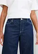 Jeans bermuda mid waist, low stretch, bonprix