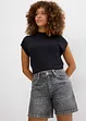 Jeans bermuda mid waist, low stretch, bonprix