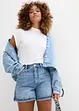 Jeans short high waist, low stretch, bonprix