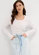 Midi spijkerrok mid waist, superzacht, bonprix