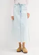 Midi spijkerrok mid waist, superzacht, bonprix
