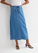 Midi spijkerrok mid waist, superzacht, bonprix