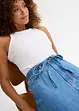 Midi spijkerrok mid waist, superzacht, bonprix