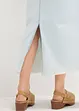 Midi spijkerrok mid waist, superzacht, bonprix