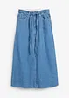 Midi spijkerrok mid waist, superzacht, bonprix