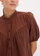 Mousseline blouse met korte mouwen, bonprix