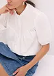Mousseline blouse met korte mouwen, bonprix