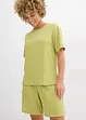 Shirt van borken crèpe, bonprix