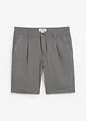 Stretch bermuda regular fit met bandplooien, bonprix