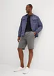 Stretch bermuda regular fit met bandplooien, bonprix