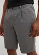 Stretch bermuda regular fit met bandplooien, bonprix