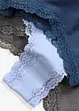 Brazilian slip (set van 4) met biologisch katoen en kant, bonprix
