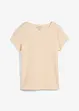 T-shirt van gestructureerde crêpe, bonprix