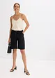 Twill short met ceintuur, bonprix