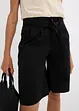 Twill short met ceintuur, bonprix