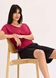 Shirt met gesmokte zoom, bonprix