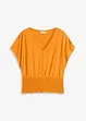 Shirt met gesmokte zoom, bonprix