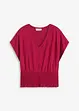 Shirt met gesmokte zoom, bonprix