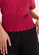 Shirt met gesmokte zoom, bonprix