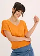 Shirt met gesmokte zoom, bonprix