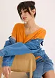 Shirt met gesmokte zoom, bonprix