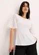 Shirt met kanten mouwen, bonprix