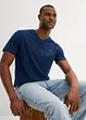 T-shirt met V-hals van biologisch katoen (set van 2), bonprix