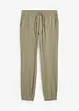 Regular fit instapbroek van mousseline, tapered, bonprix
