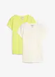 T-shirt van puur biologisch katoen ( set van 2), bonprix