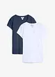 T-shirt van puur biologisch katoen ( set van 2), bonprix