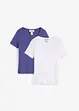 T-shirt van soepele viscose (set van 2), bonprix