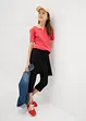 Capri legging met geïntegreerde rok, bonprix
