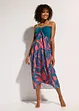 Strapless strandjurk van chiffon, bonprix