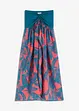 Strapless strandjurk van chiffon, bonprix