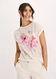Shirt met geweven inzetstuk, bonprix