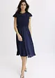 Midi jurk van delicate tule met kant, bonprix