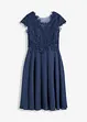 Midi jurk van delicate tule met kant, bonprix