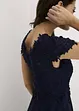 Midi jurk van delicate tule met kant, bonprix