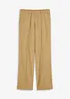 High waist bandplooibroek met linnen, bonprix