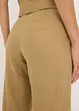 High waist bandplooibroek met linnen, bonprix