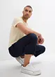 3/4 sweatpants in denim look met comfortband, bonprix