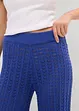 Gebreide instapbroek met kantpatroon, bonprix