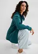 Sweatvest met capuchon en elastiek, bonprix
