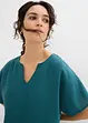 Oversized blouse met elastische zoom, bonprix