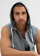Sweatvest met capuchon in een zachte katoenmix, bonprix