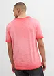 T-shirt van biologisch katoen in washed out look, bonprix