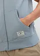 Sweatvest met capuchon in een zachte katoenmix, bonprix