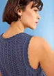 Mouwloos ajour vest, bonprix