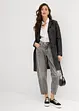Barrel jeans mid waist, comfortabele tailleband, cropped, bonprix