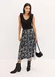 Plissé rok van jersey mesh, bonprix